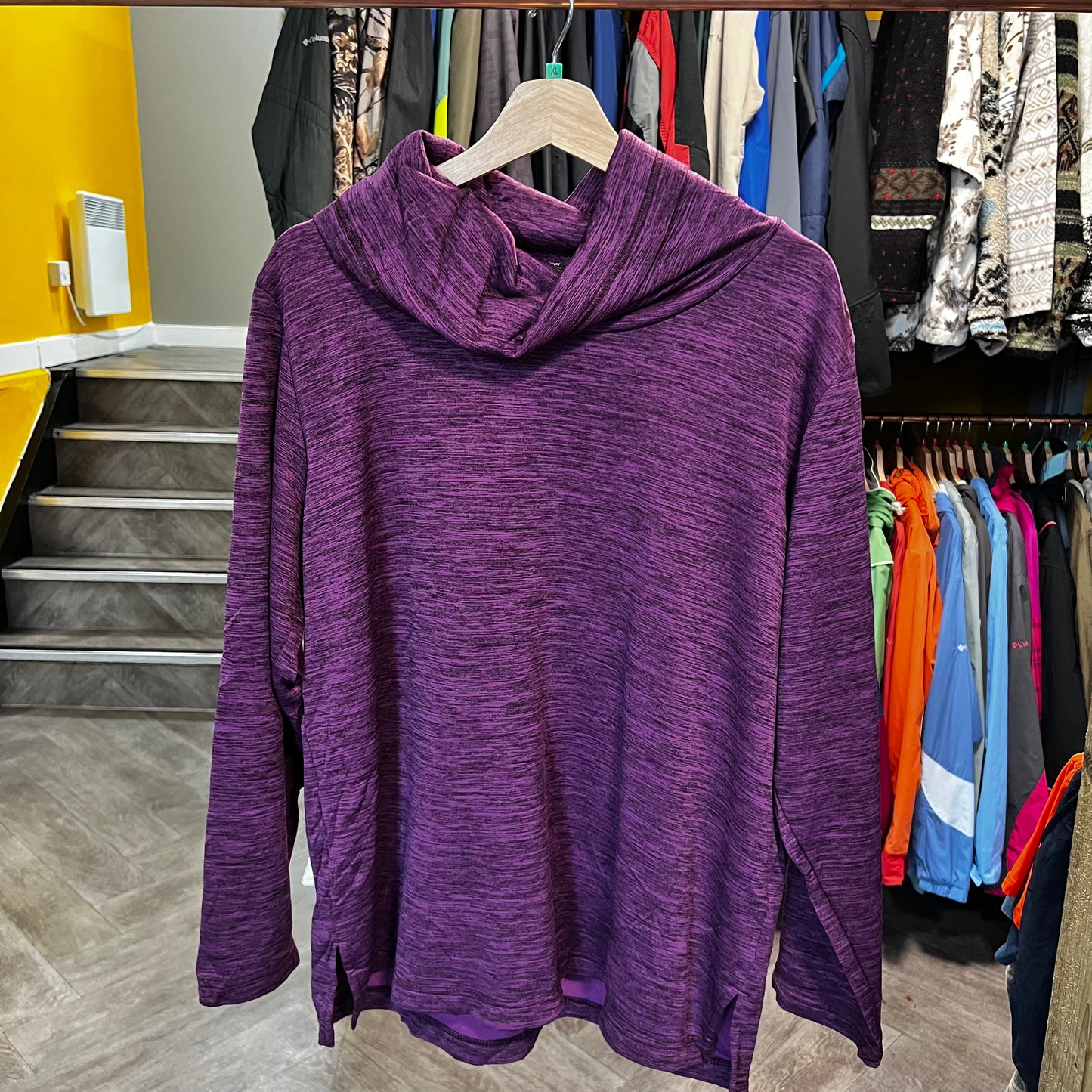 1457 Columia Wide Neck Top, Size XL