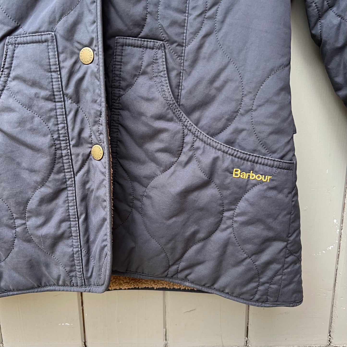 136 Barbour Padded Coat, Size Small