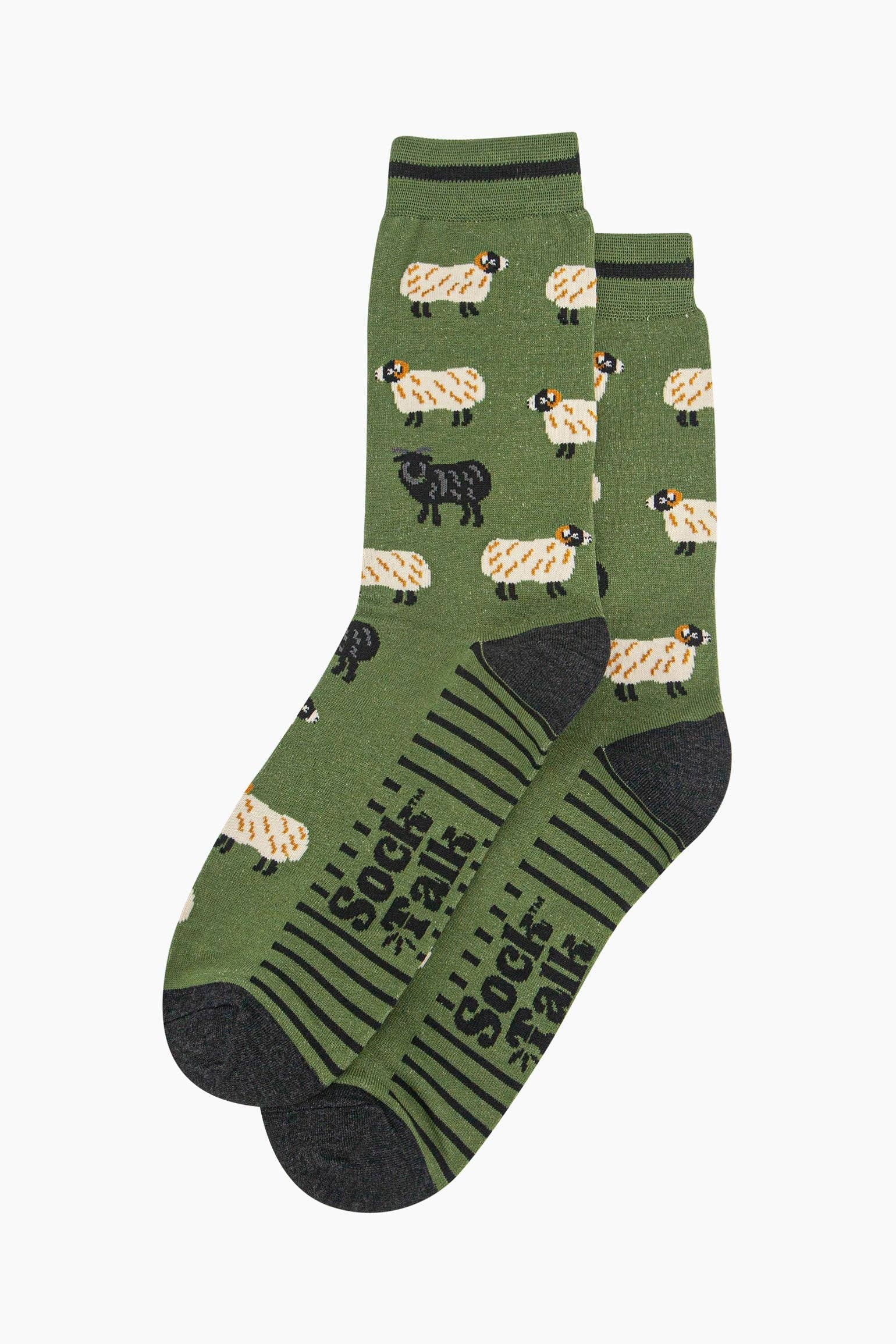 Black Sheep Bamboo Socks in Green