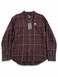 Carhartt Heavy Flannel Shirt – Burgundy / Black Check - M