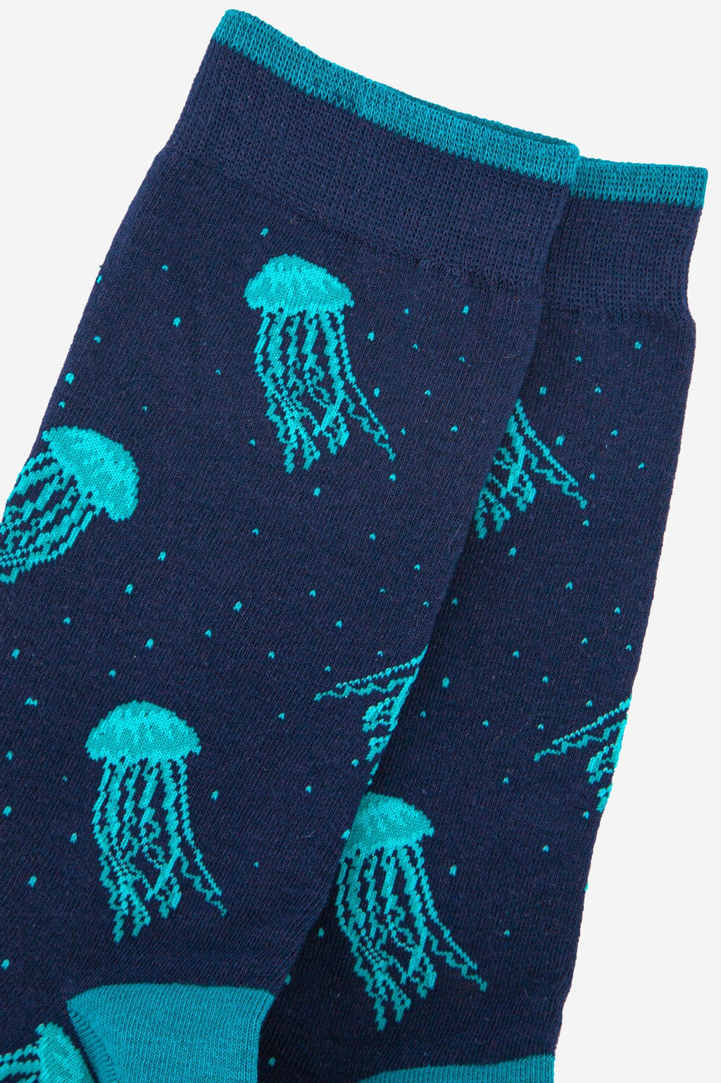 Men's Bamboo Socks - Blue, Jellyfish