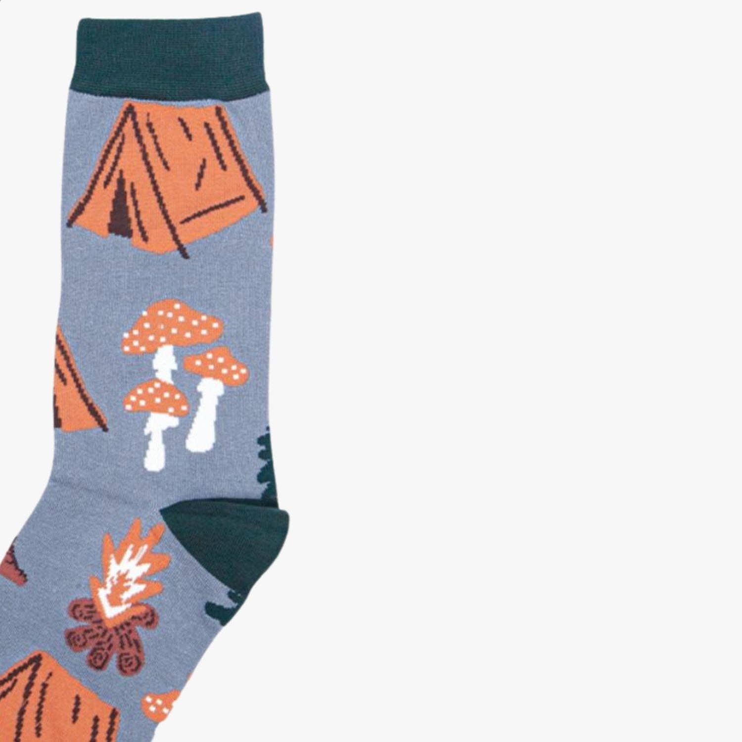 Camping Bamboo Socks in Grey
