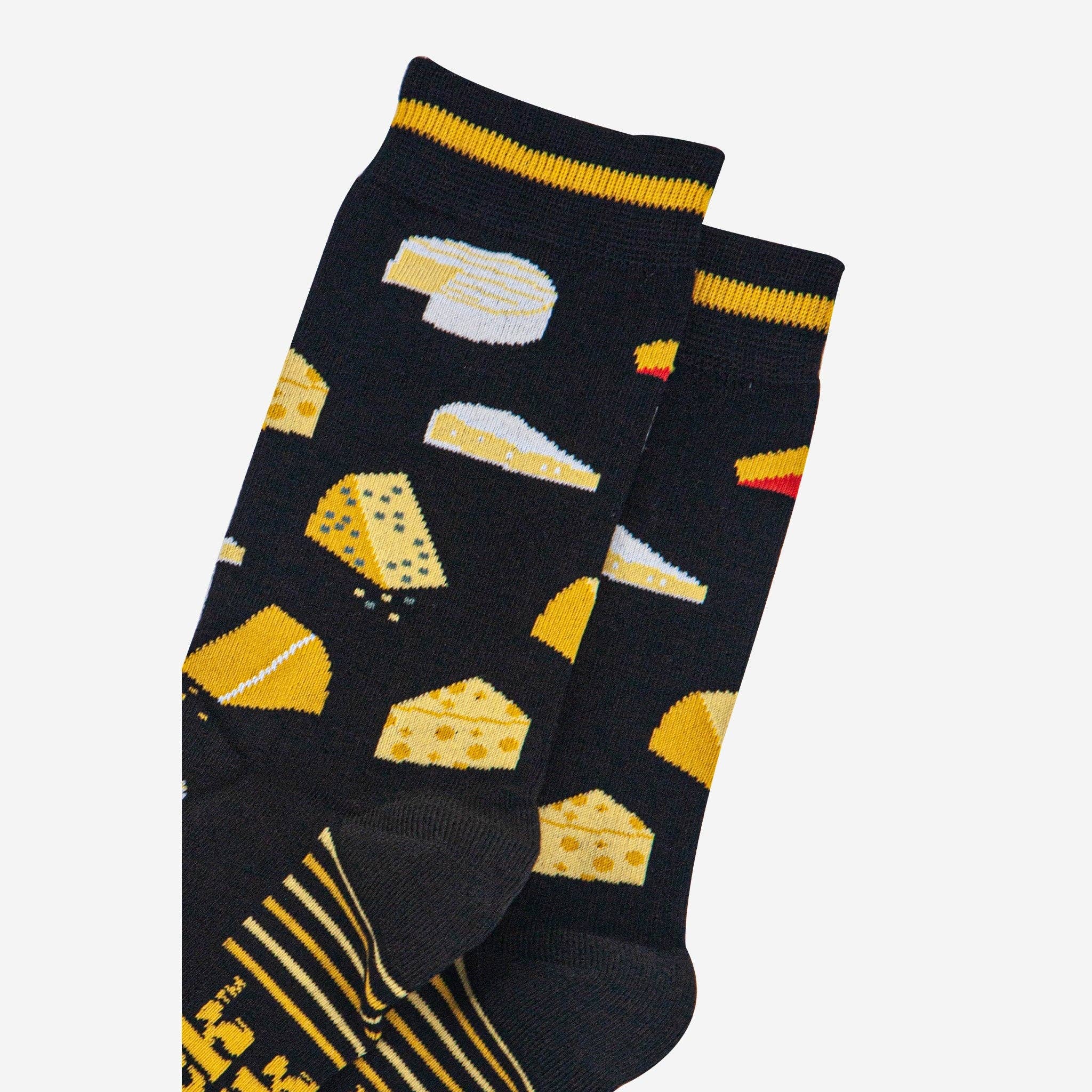 Men's Bamboo Socks - Black, Cheese