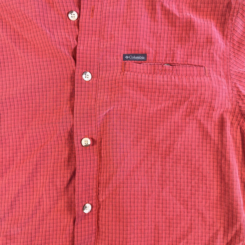 Mens Red Columbia Omni-shade Shirt M