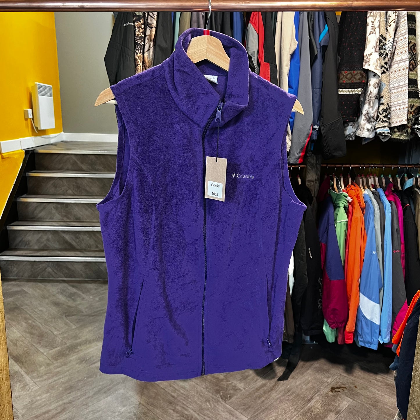 1055 Columbia Fleece Gilet, Size Large