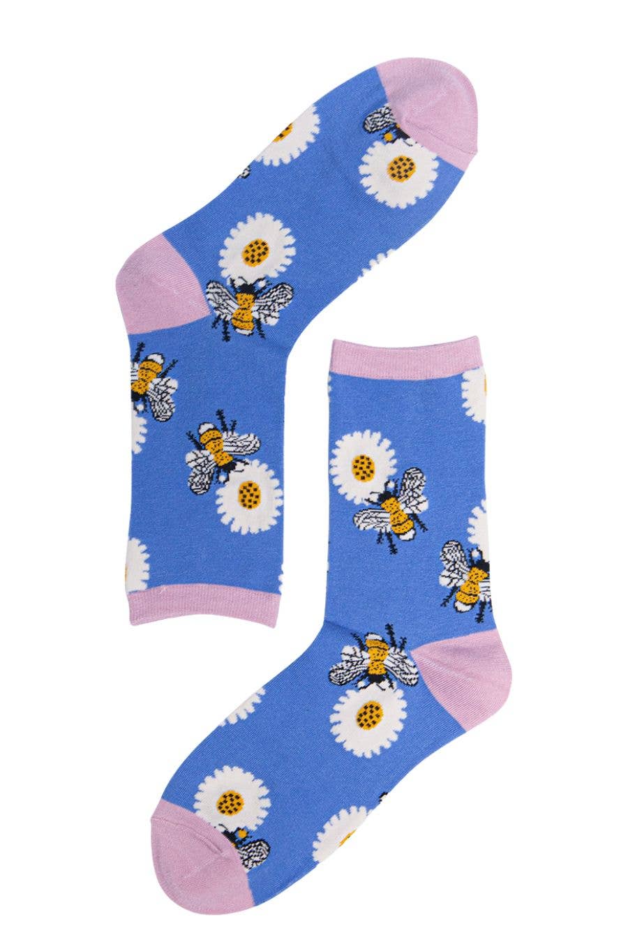 Women's Bamboo Socks - Lilac, Bee