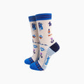 Scotland Landmarks Bamboo Socks in Cream