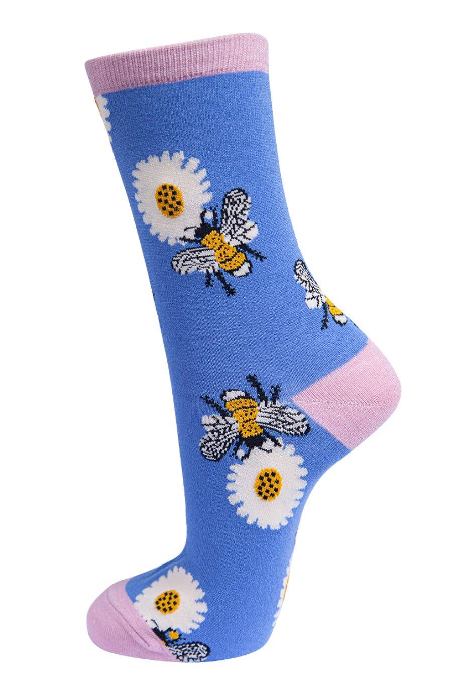 Women's Bamboo Socks - Lilac, Bee