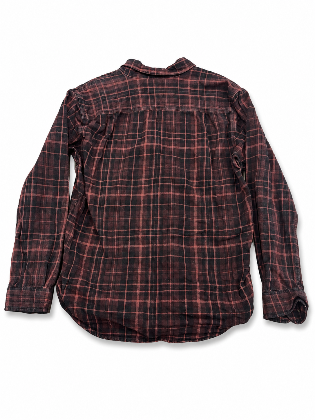 Carhartt Heavy Flannel Shirt – Burgundy / Black Check – Medium