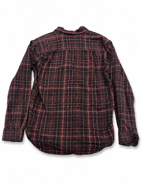 Carhartt Heavy Flannel Shirt – Burgundy / Black Check - M